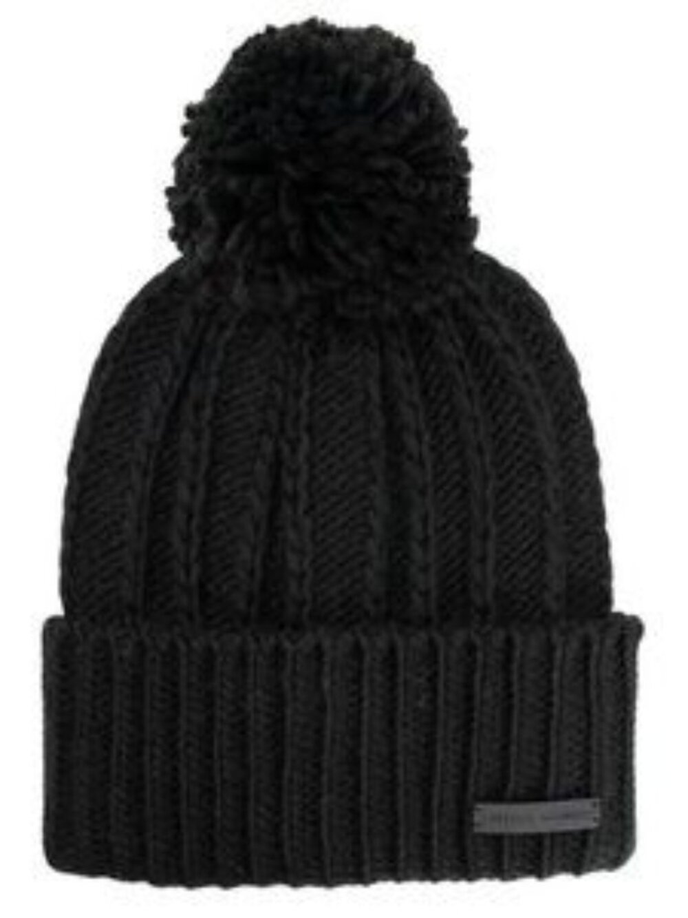 NEW ❄️Rebecca Minkoff Black Pom Pom Knit Beanie Hat